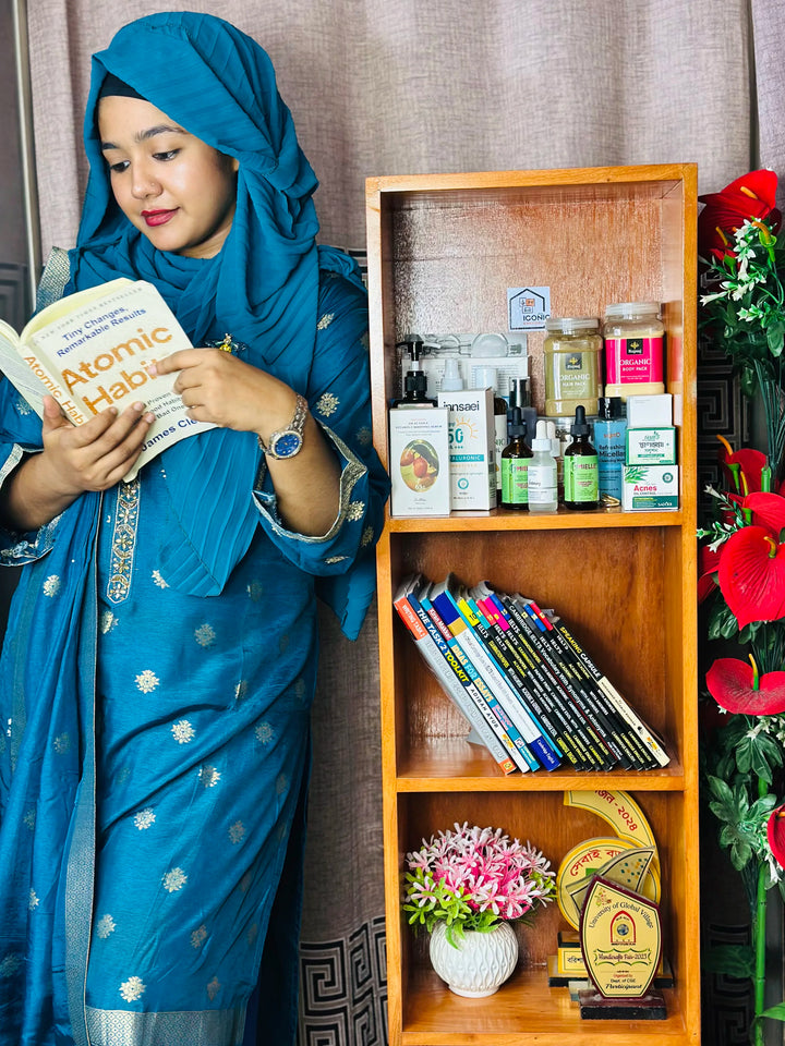 ১০০% সলিড মেহগনি কাঠের প্রিমিয়াম বুক শেলফ!